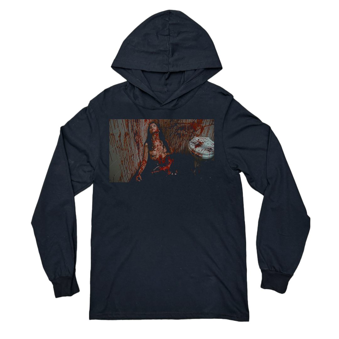 Bloody Bathroom Hooded Long Sleeve