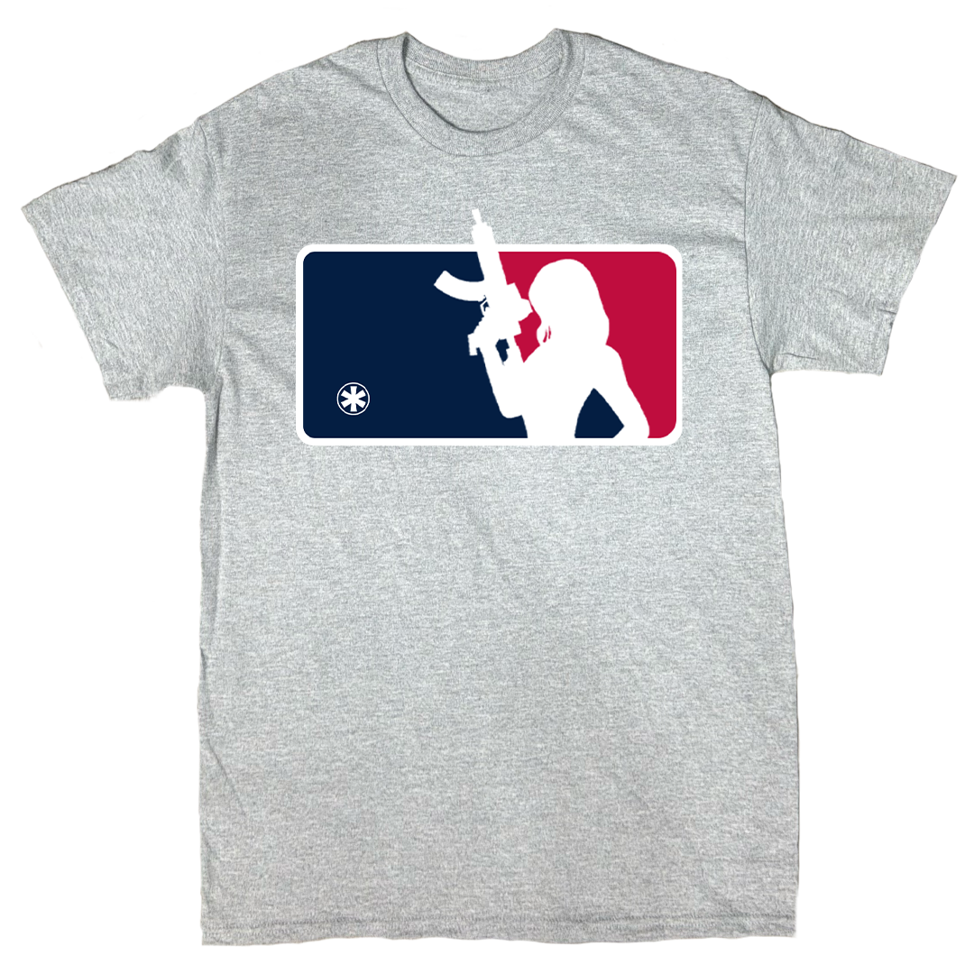 Major League Bolted Grey Tee