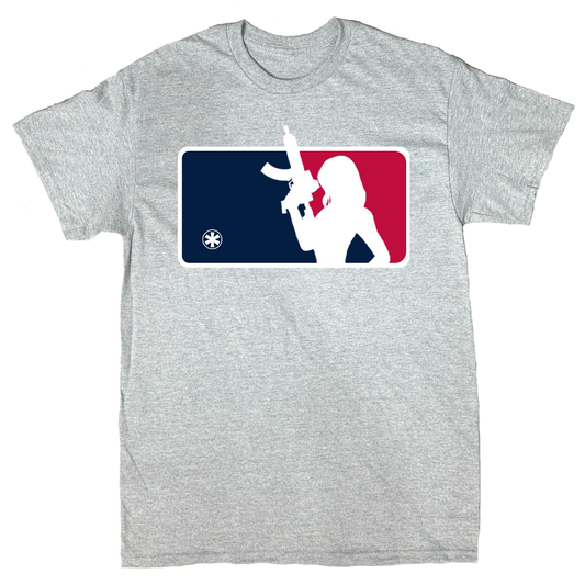 Major League Bolted Grey Tee