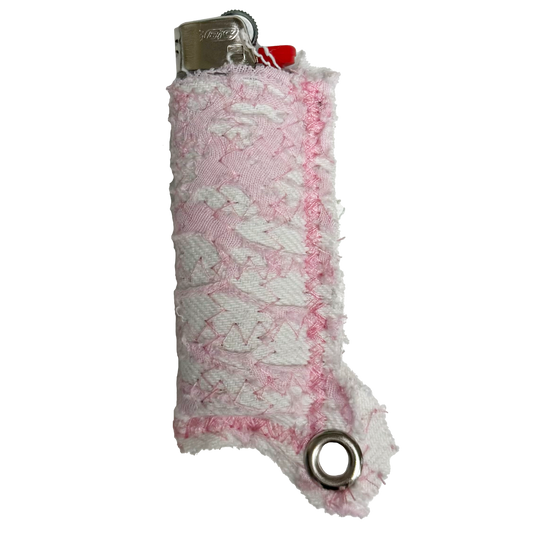 WHITE/PINK LIGHTER COVER