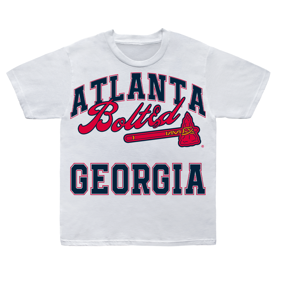 Bolted Braves World Series White Tee