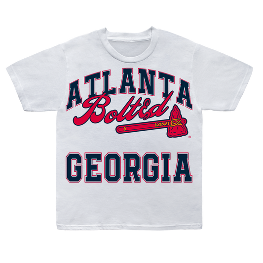Bolted Braves World Series White Tee